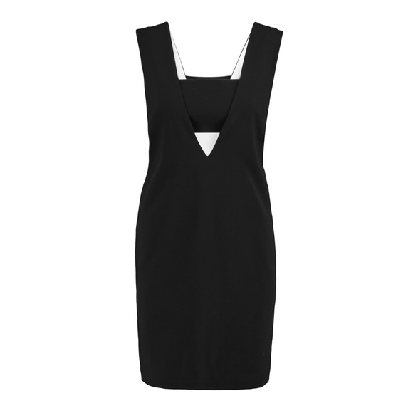 NEW T by Alexander Wang Cutout V Neck Black Dress - Picture 5 of 14